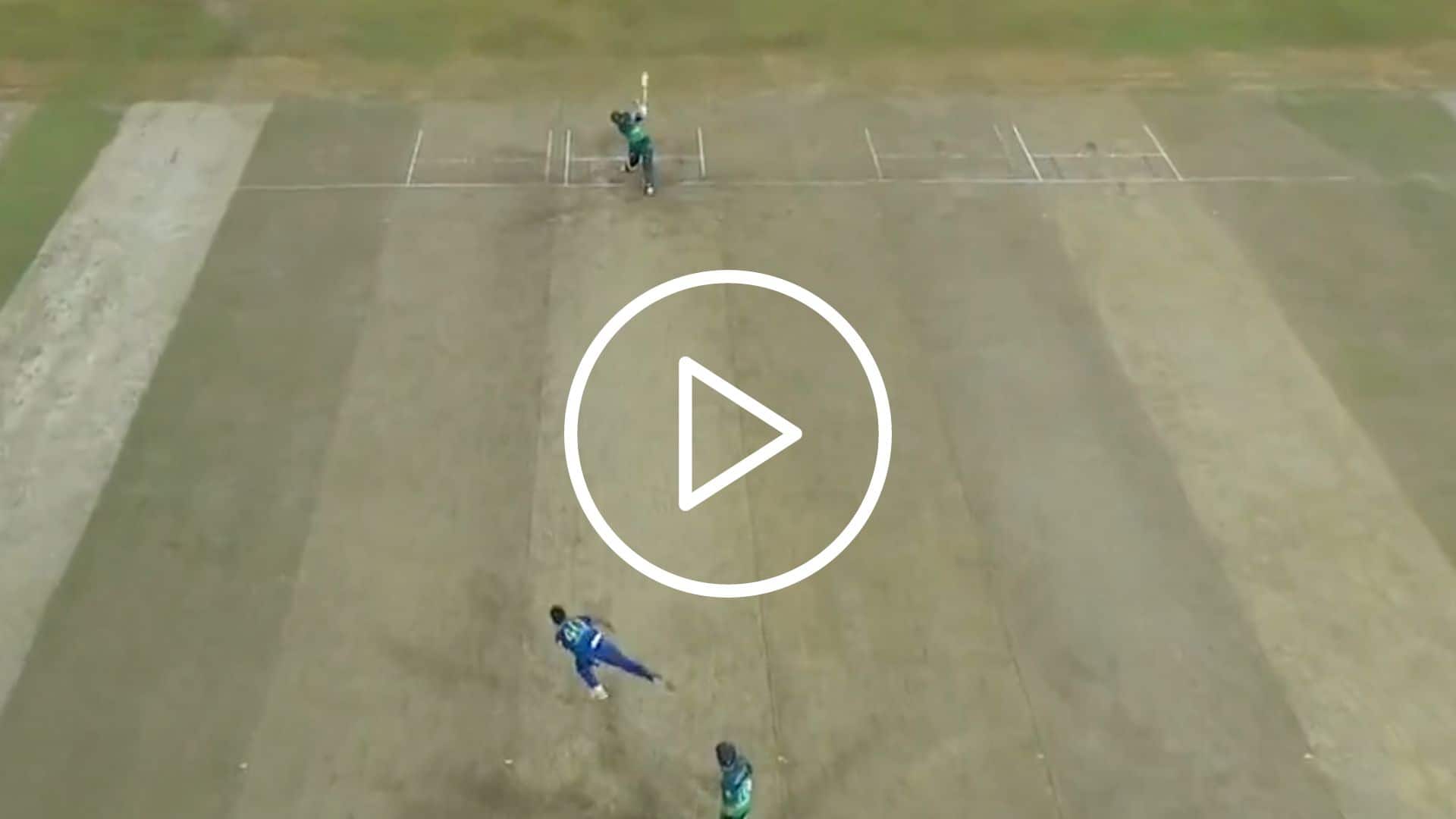 [Watch] Iftikhar Ahmed Hits a Huge Straight Six Off Pramod Madushan in Asia Cup